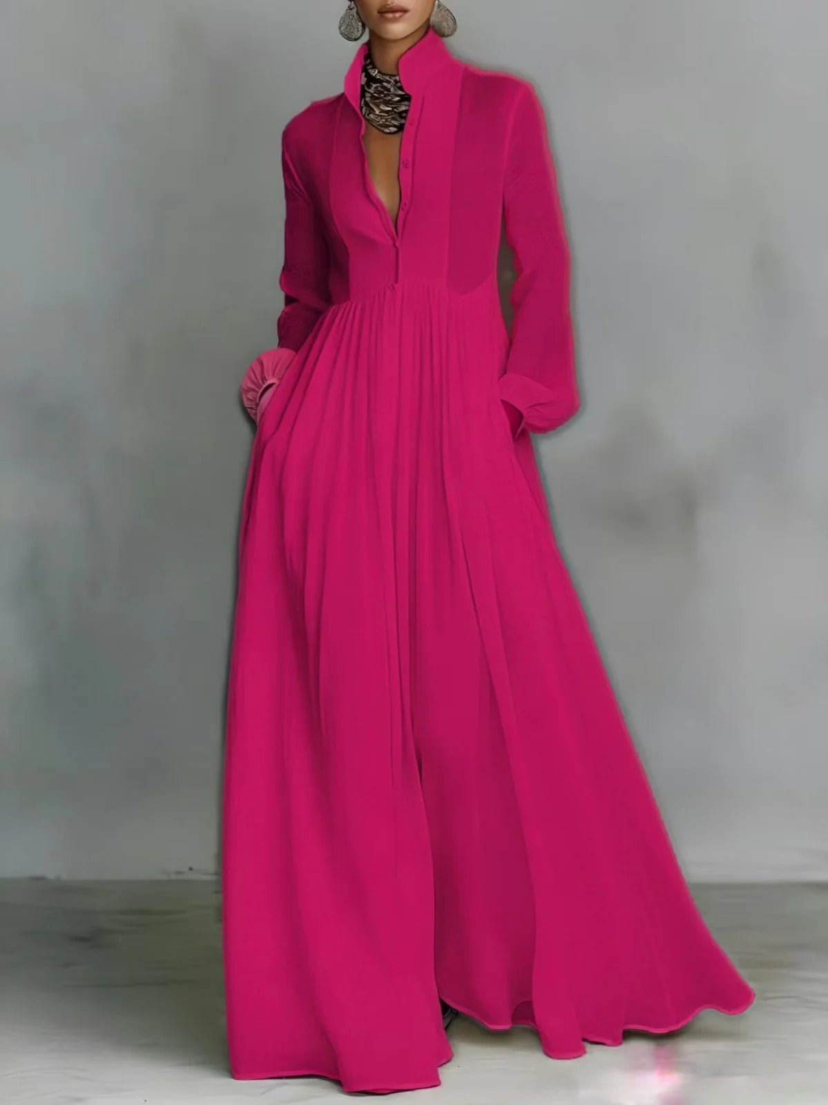 burgundy dress maxi long sleeve Colette Premium Long Sleeved Ribbed Knit Maxi Dress in Burgundy